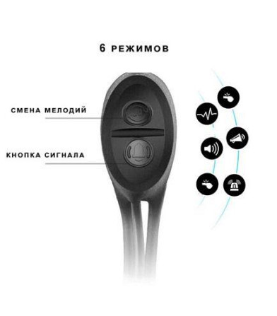 Вело фонарь + компьютер + звонок XA-585-T6+2LED micro USB встроенный аккумулятор (4 режима) Винница - изображение 9
