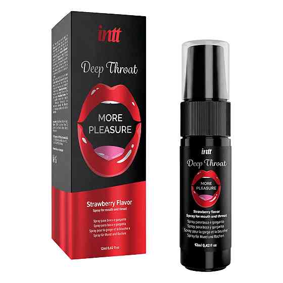Спрей для глибокого горла - Intt Deep Throat Strawberry, 12 мл Sex Aura Київ
