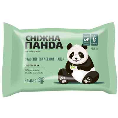 Туалетная бумага Сніжна Панда Bamboo Влажный 48 шт. (4820183972637) Винница