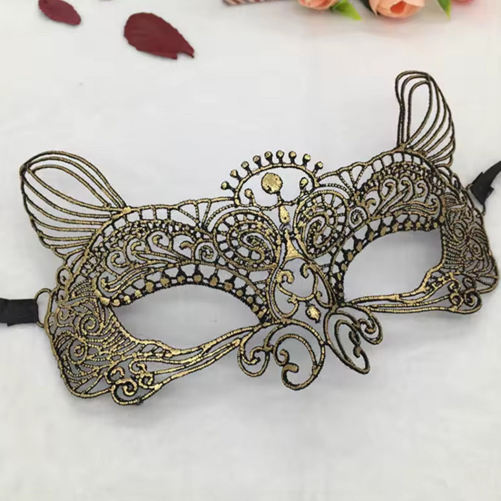 Маска на корпоратив карнавальна one size золотистий Київ - фото 1