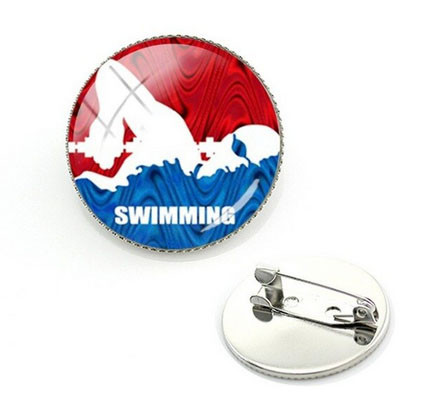Брошь в спортивном стиле Плавание Swimming Киев - изображение 1