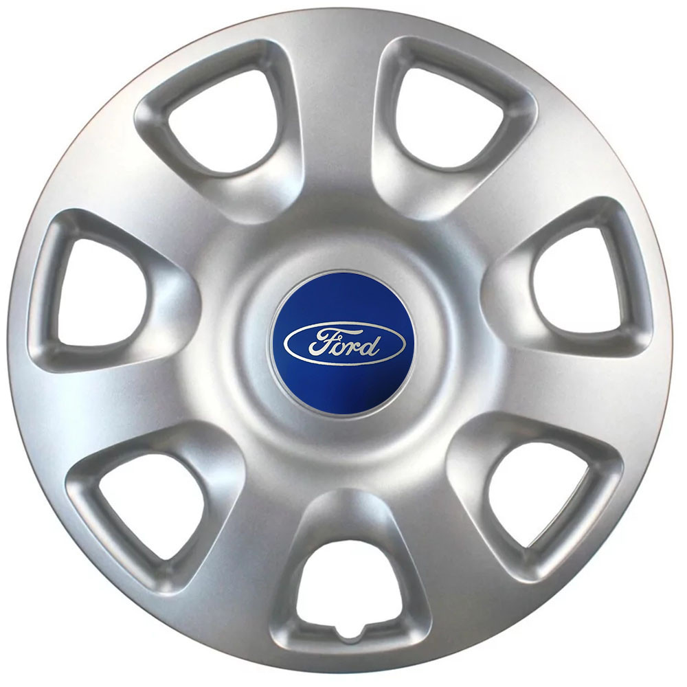 Автомобільні модельні ковпаки R15 Ford 336 4шт, SJS, сріблясті Київ - фото 1