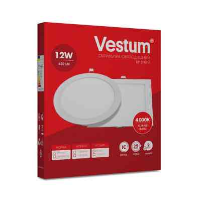 Світильник Vestum LED 12W 4000K 220V (1-VS-5104) Вінниця
