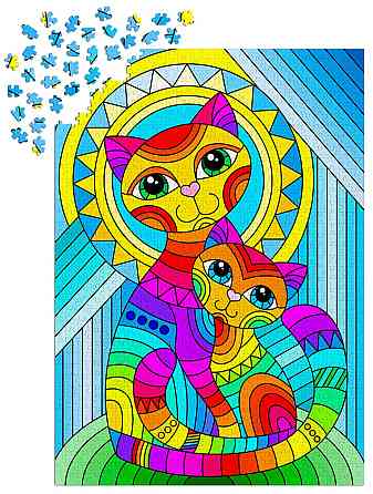 Пазл Нерозлучні кіт і кошеня - Inseparable Cat and Kitten (Enjoy-2122) Киев