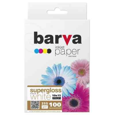 Фотобумага Barva 10x15, 255 g/m2, PROFI, 100арк, supergloss (R255-265) Винница