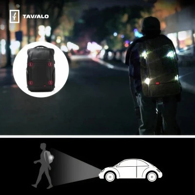 Рюкзак для ноутбука Tavialo 15.6" Smart TB20-1 black, 20л, 46х31х19см (TB20-124BL) Вінниця - фото 7
