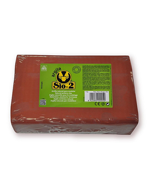 Глина гончарна натуральна Sio - 2 червона 5кг. (20160001) Іспанія Киев - изображение 1