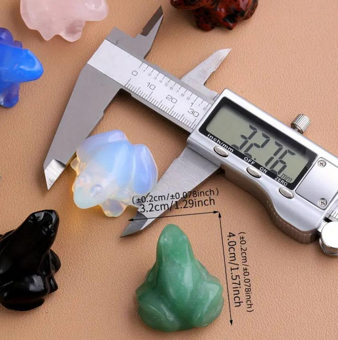 Жаба з натурального каменю опала 40 мм, сувенір із опала, оберіг із натурального каменю. Київ - фото 4