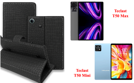 Книжка-трансформер для планшета Teclast T50 Max, Teclast T50 Mini, колір Black Krokodil Black Київ