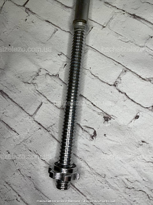 Гриф для штанги 1.5 м с диаметром 28 мм Гантели, гири, штанги и диски хромированный Киев - изображение 4