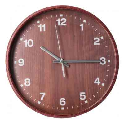 Настенные часы Optima Promo Natural деревянный, темный (O52081-43) Винница