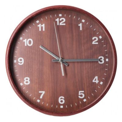 Настенные часы Optima Promo Natural деревянный, темный (O52081-43) Винница - изображение 1