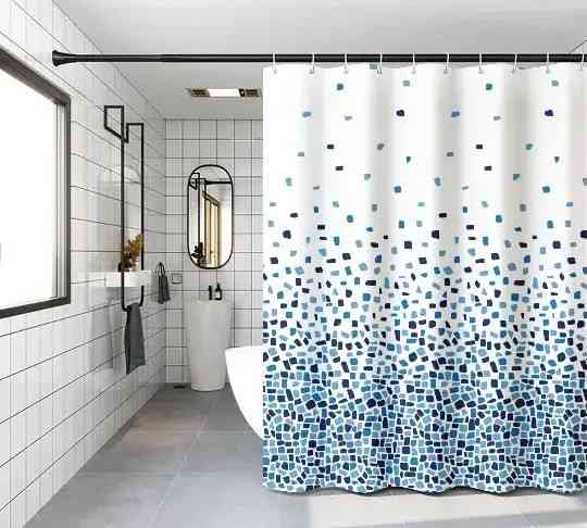 Шторка для ванной Zerix SCP-009-180x180 из PEVA (полиэтиленвинилацетата) (Узор 