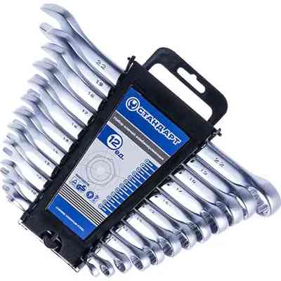 Ключ Стандарт комбінований 12 шт 6-22 мм на холдері (NKK12STE) Вінниця