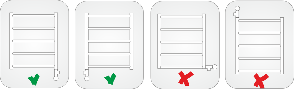 Электронагреватель ТЭН для полотенцесушителя CINI 600W, белый Киев - изображение 4
