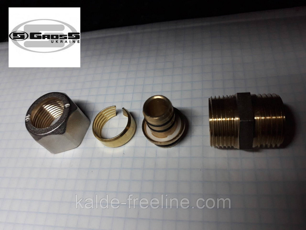 Муфта внутрішня різьба 32*1 M Gross (посилена) для металопластикової труби Харків - фото 3