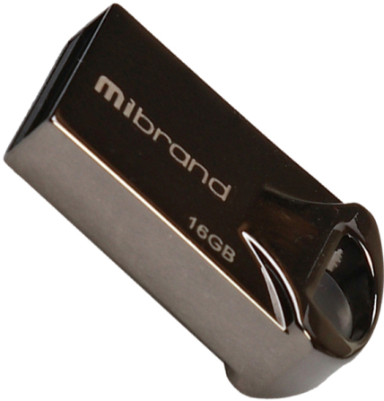 Флешка 16 Гб USB 2.0 чорний Hawk Mibrand Житомир - фото 1
