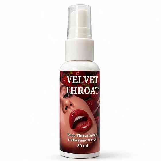Спрей для глубокого минета WOW Velvet Throat клубника, 50 мл Sex Aura Киев