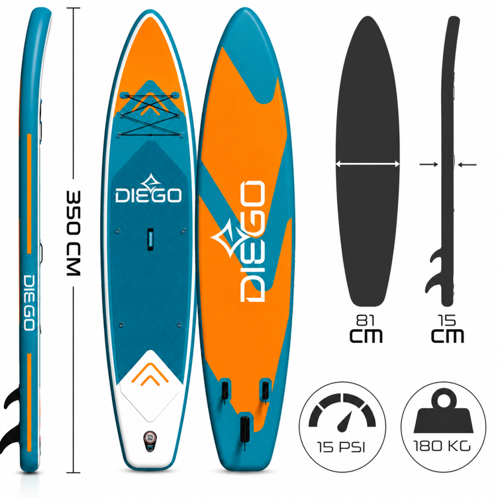 Надувна SUP-дошка для плавання 350см Diego Київ - фото 2