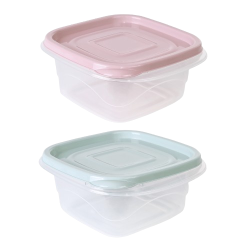 Контейнер для харчових продуктів 0,45л квадратний (мікс) Алеана Житомир - изображение 1