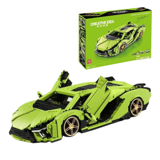 Конструктор “Спортивная машина” на 1168 деталей,зеленая Каменец-Подольский