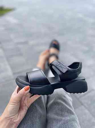 teona Босоніжки жіночі TEONA 108 чорні (літо, шкіра натуральна) (4096) Коломия