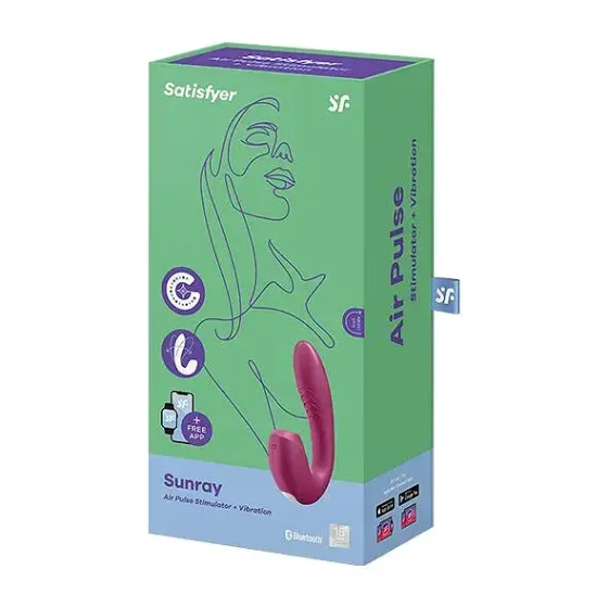 Вакуумний смарт-вібратор Satisfyer Sunray Berry, 4 положення стовбура Львів