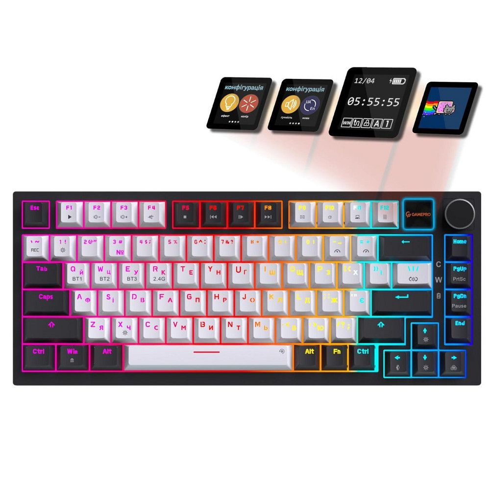Клавіатура бездротова GamePro Asgard Valhalla Pro White (MK160W-D-Pro) ( 17282 ) Харків - фото 13