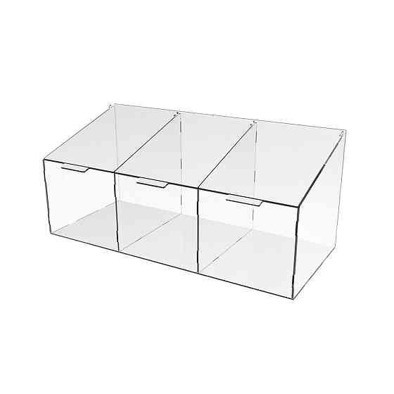 Диспенсер EKOSTAR для мармеладів, снеків, горіхів 3 комірки Київ