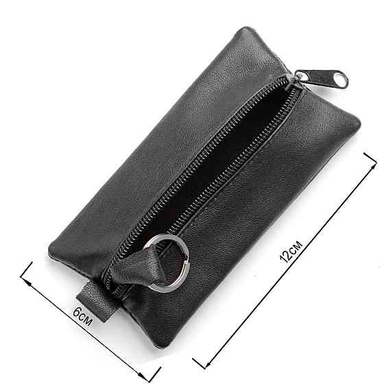 Містка ключниця з натуральної шкіри Shvigel 15203 Чорна Київ