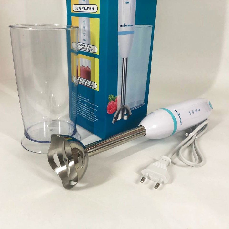 Занурювальний блендер з ручним управлінням, Багатофункціональний блендер подрібнювач продуктів LB-13 Львів - фото 6