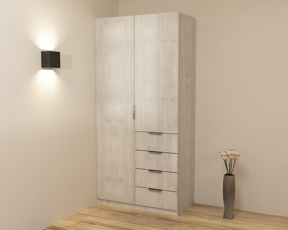 Шафа Крістал 1, Дуб Шамоні Світлий, 1000х520х2100 Львів - фото 2