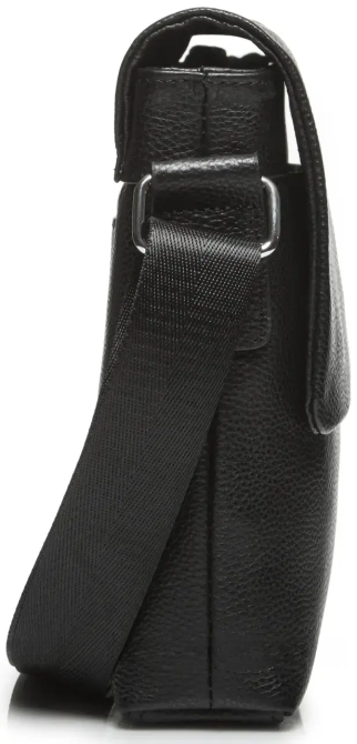 Чоловіча шкіряна сумка-месенджер, барсетка на одне плече 22x26x6 Tiding Bag 75-5271 чорна Кам'янське - фото 20