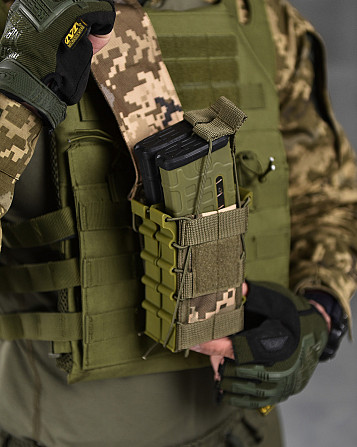 Подсумок двойной для магазина АК с клапаном Киев - изображение 5