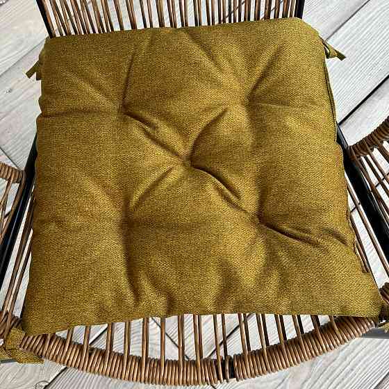 Подушка для стільців (38x38х5 см) Decorator Мальмо колір мустард 84-116 Київ