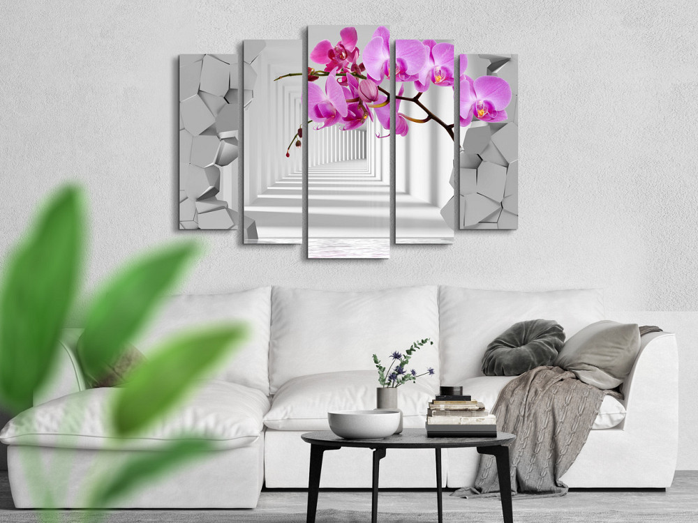 Модульная картина в гостиную / спальню Цветы Орхидея Art-449_5 ( 80х118см ) Перечин - изображение 3