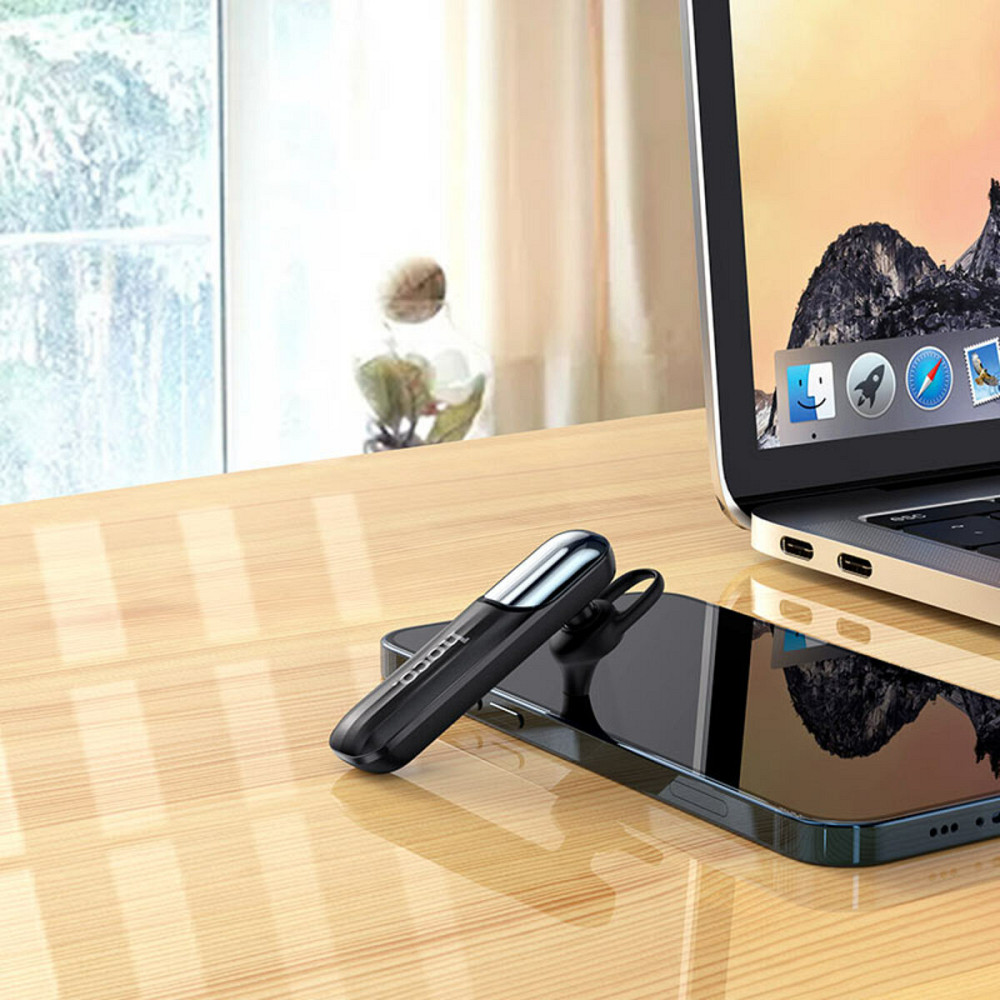 Bluetooth гарнітура HOCO E57 Essential business BT headset Black Киев - изображение 5