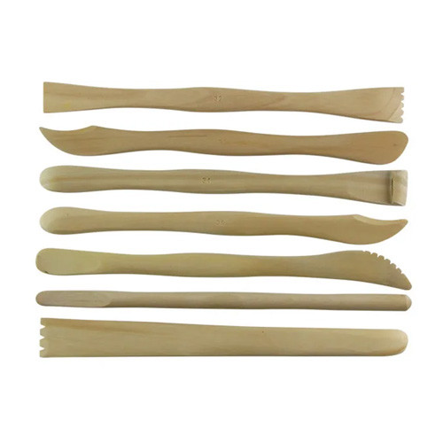 Набор лопаток стеков для лепки с полимерной глины, 38шт, дерево Вінниця - фото 5