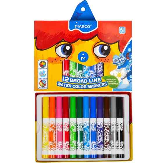 Фломастери "Marco" 1630-12CB 12кол "Super Washable", шт Київ