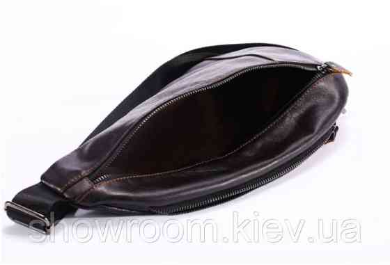Мужская сумка на грудь (слинг), бананка Leather Collection (374) Киев