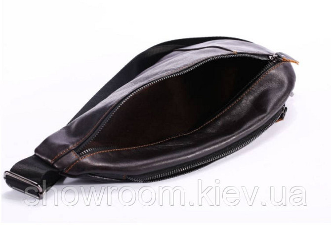 Чоловічі сумки на груди (слінг), бананка Leather Collection (374) Київ - фото 4