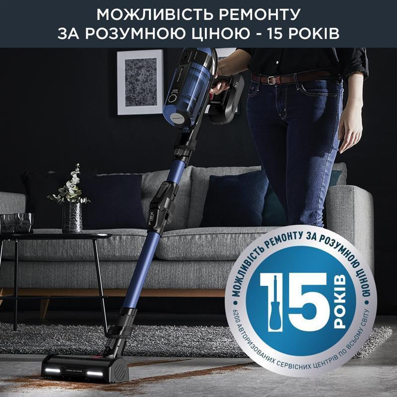 Аккумуляторний пилосос Rowenta X-Force Flex 12.60 Aqua RH98C0WO чорний/синій Харків - фото 16