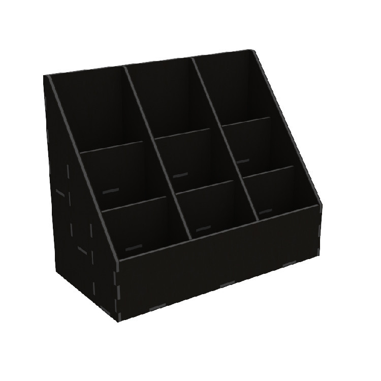 Органайзер EKOSTAR для чая и пакетов 80х120 - 9 ячеек чёрный Киев - изображение 2