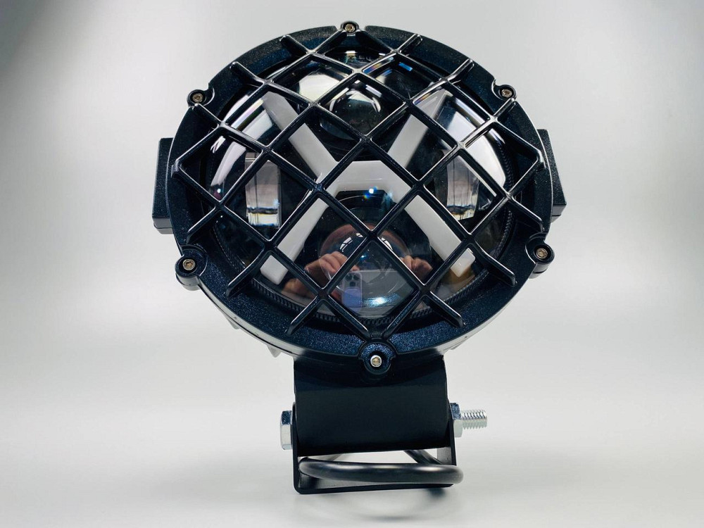 Фара головного світла LED, жовте та біле світло (ближній + дальній + DRL) 5.75 дюйма Мукачево - фото 4