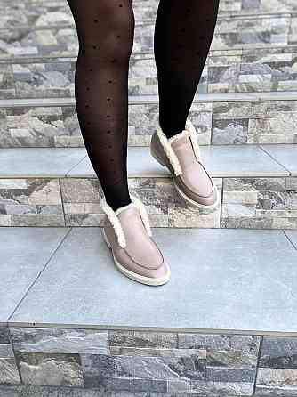 Daragani Черевики жіночі Daragani капучино натуральна шкіра зима висота 9 см (4244) Коломыя