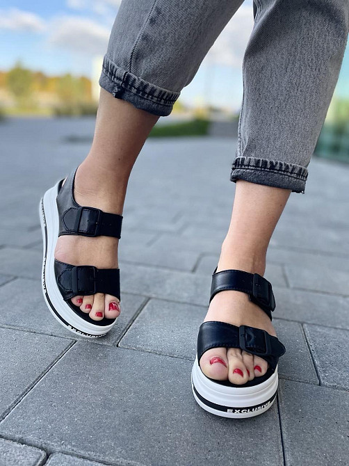 teona Босоніжки жіночі TEONA 134 чорні (літо, шкіра натуральна) (4098) Коломия - фото 9