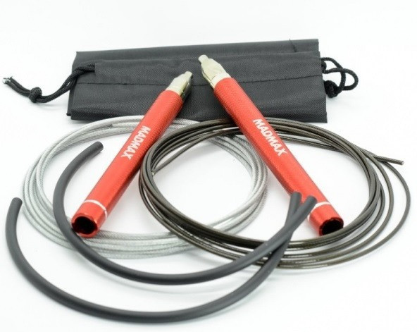 Скакалка швидкісна на підшипниках алюмінієва MadMax MFA-286 Speed jump rope Red Кам'янське - фото 2