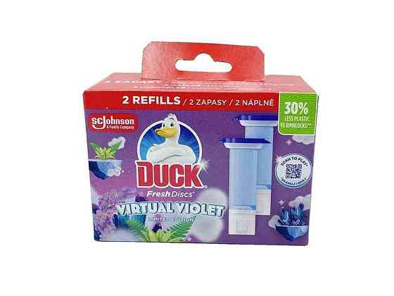 Блок Точковий для туалетів 2шт Virtual Violet (змінний) ТМ DUCK Київ