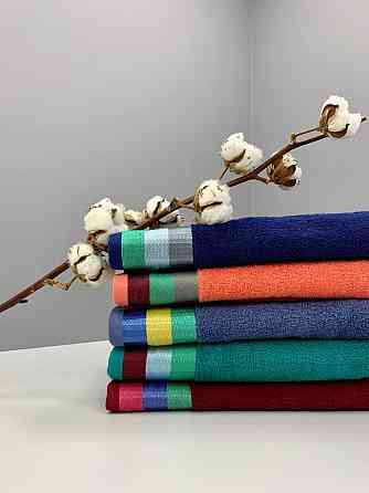 Махровое полотенце Ideal Textile 70*140 см с яркими полосками (56860802) Черновцы