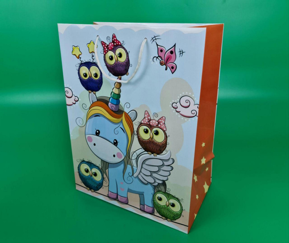 Подарочный  бумажный пакет Гигант (широкое дно )о 30/40/17(артGSD-55) (12 шт) Харьков - изображение 1